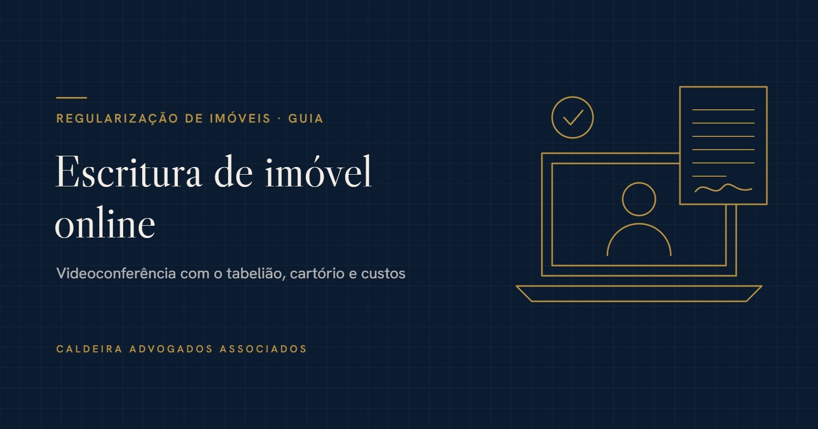 Escritura de imóvel online